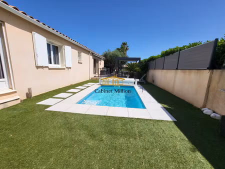 plain-pied avec jardin et piscine