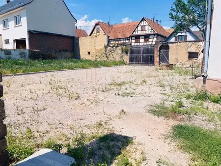 terrain à bâtir de presque 6.5 ares au cœur de mommenheim : cadre rare alliant authenticit