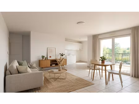 meyzieu centre appartement t3 de 63 m² avec balcon et garage