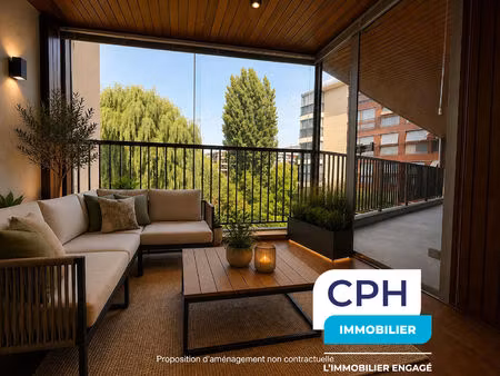 appartement d'exception de 107 m² avec vue dégagée sur un magnifique square arboré