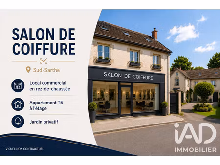 vente esthétique  coiffure 216 m²