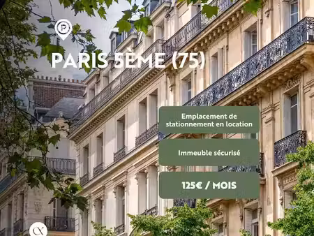 location parking à paris 5ème (75005)  125 €