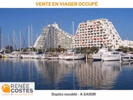 viager occupé - f91 ans - la grande motte (34280)
