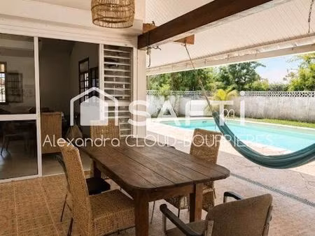 maison 6 pièces avec piscine – quartier de l’anse à kourou