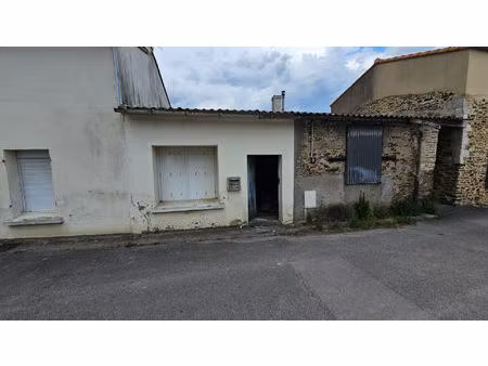 bâtiment en pierres et parpaing à rénover - 76 m2 - vertou centre - terrain 320 m2