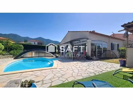 villa 4 faces avec piscine à montesquieu-des-albères (66740)
