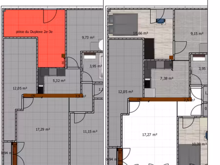 appartement t3/65m2 centre ville de figeac (à rénover)