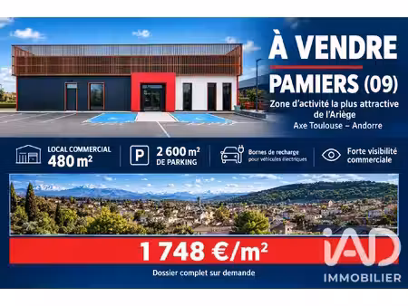 vente boutique/local commercial 480 m²