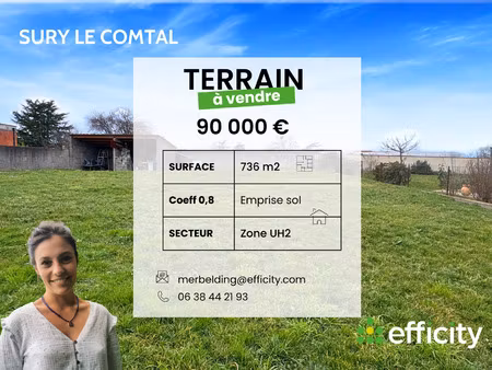 terrain - 736 m²