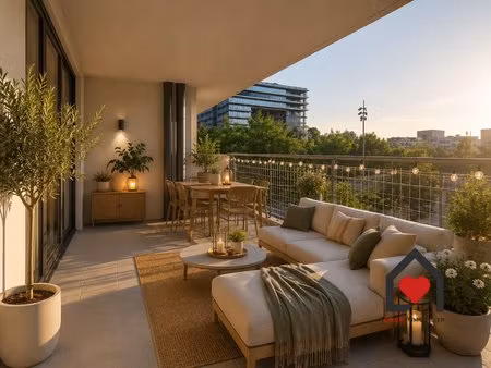 montpellier-t3 d'exception - terrasse 26 m2 - port marianne - no