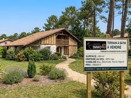 seignosse – rare sur le secteur ! magnifique terrain à bâtir de 484 m²