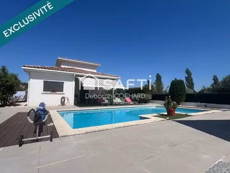 jacou –superbe villa contemporaine haut de gamme 150 m² avec piscine  pool-house et terrai
