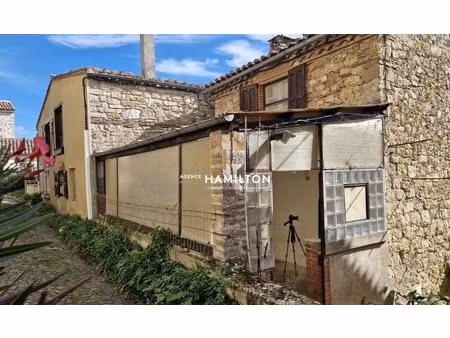 belle maison en pierre a renover - vue dominante sur la vallee cordaise