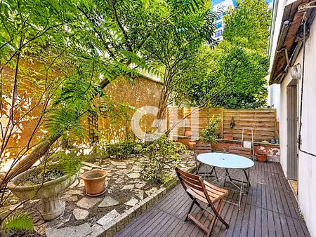 proximité nation : 2 pièces traversant avec jardin privatif et box