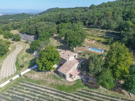 mas provençal rénové à vendre  9 ha de lavande et de bois