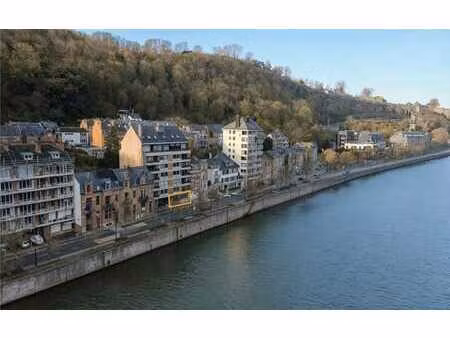 la plante: appartement 2 ch de ± 115 m² avec vue meuse