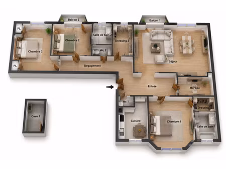 appartement de luxe à vendre dans le quartier vaugirard-parc des expositions