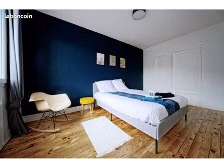 t2 meublé avec balcon - quartier montjuzet