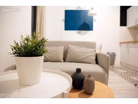 t2 meublé 30m2 libre juillet août