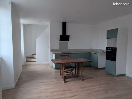 appartement t2 duplex 70m2 centre ruffec
