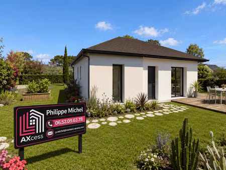 terrain avec maison neuve à vendre