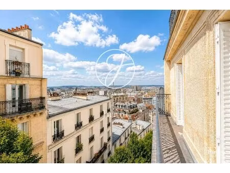paris 18e – rue caulaincourt / junot - 3 pièces – 69.04 m² – 2 chambres – balcon – vues pa