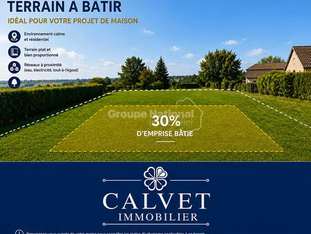 terrain sussargues 350 m² 30% d'emprise au sol