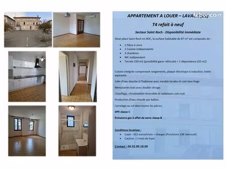 appartement t4 lavaur centre
