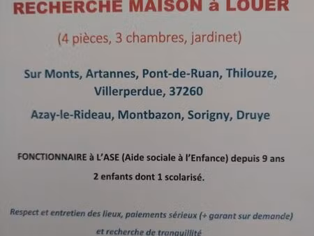 recherche maison location 37260