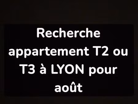recherche appartement lyon