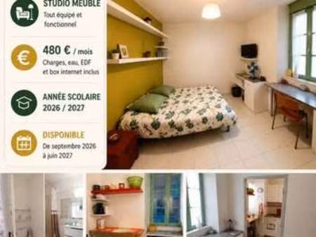 location appartement t1 meublé à avignon (84000) : à louer t1 meublé / 19m² avignon