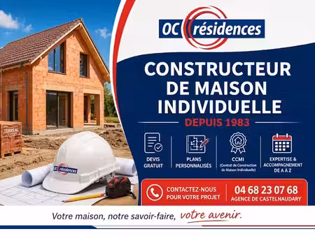 vente terrain 1233 m² à fendeille (11400)  91 250 €