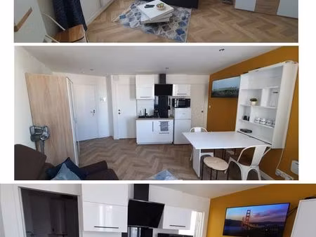 appartement t2 meublé 35 m2 au 1ier étage / place saint jean