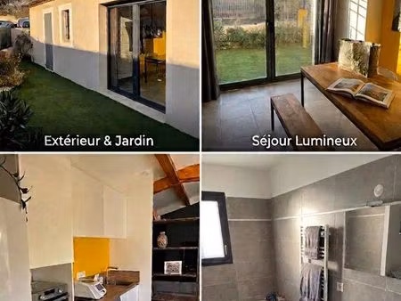 maison meublée t2/t3 de 52 m² avec jardin – calme & proche écoles – pertuis