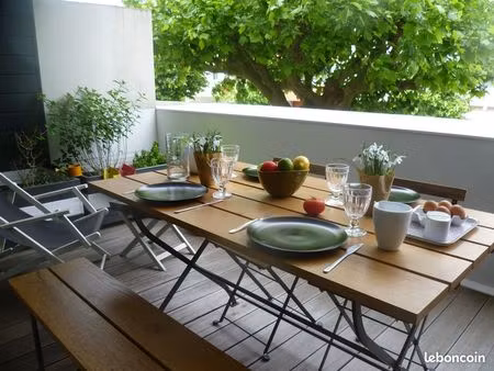 grand studio 30m2 + loggia 13m2 - quartier la genette - proche ville / parc / mer