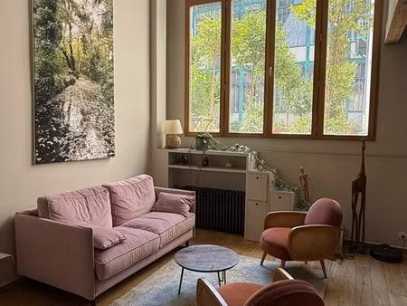 duplex d’artiste meublé – trocadéro / tour eiffel – 50 m²