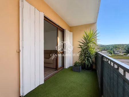 pont eveque centre - t3/4 - 78m² - balcon- cave - place privati