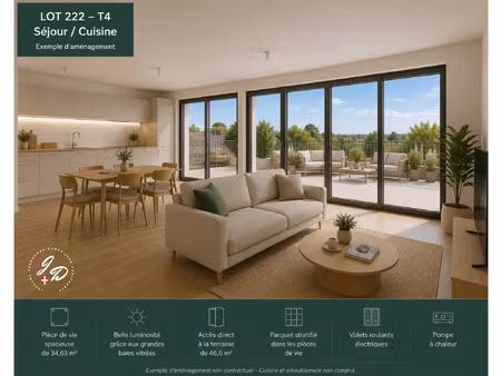 appartement à vendre albens 4 pièce(s) 81m2 345 000€