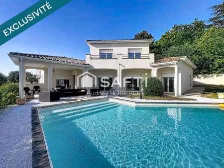 maison t6/7 180 m2 avec piscine côteaux de castelginest - vue dégagée