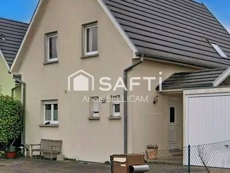 maison familiale 106 m² avec sous-sol complet et garage indépendant à fessenheim