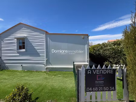 a vendre - argelès-sur-mer - terrain de loisir avec mobil home
