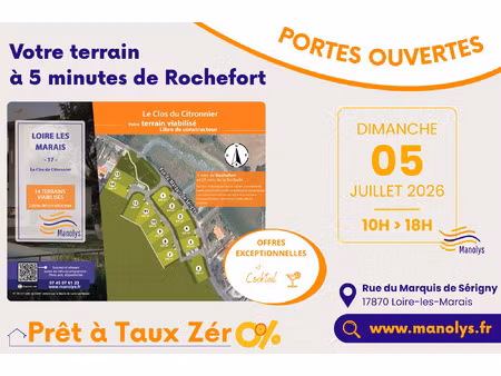 vente terrain 400 m² breuil-magné (17870)