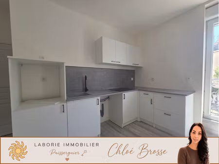 a louer - cazouls les beziers - appt t4 meuble de 83 m2 situ