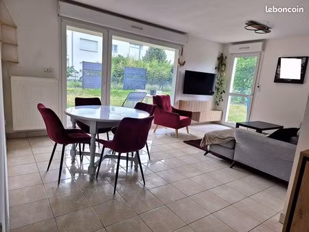 location appartement f3 rdj avec jardin de 2 ares