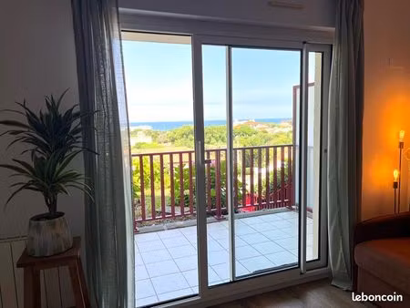bail étudiant - joli appartement vue océan à biarritz