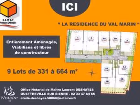 vente terrain à bricqueville-sur-mer (50290) : à vendre / 331m² bricqueville-sur-mer