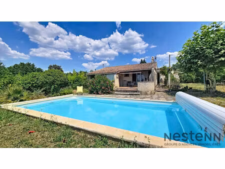 maison de plain-pied avec studio indépendant  piscine et grand terrain à pourrières
