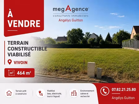 vente terrain à batir 464 m² à beaumont-sur-sarthe (72170)  28 000 €