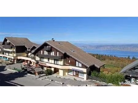 studio à thollon les mémises avec vue sur le lac léman