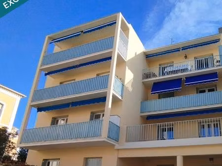 t4 lumineux de 63m2 avec balcons et cave.